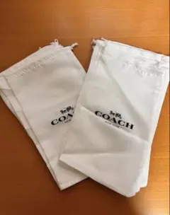 新品未使用 8枚セット コーチ COACH ロゴ入り ホワイト保存袋のサムネイル