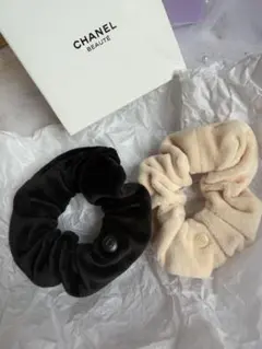 シャネル　ノベルティ　ヘアシュシュ2点セット