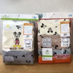 西松屋　ディズニー　ミッキー　肌着　長袖　半袖　80サイズ