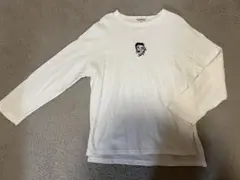 ベティ・ブープ刺繍ホワイト長袖Tシャツ