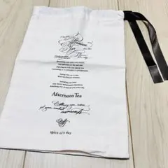 【美品】アフタヌーンティー Afternoon Tea 巾着袋 布製のサムネイル