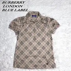 美品✨バーバリーブルーレーベル ポロシャツ ノバチェック ホースロゴ ベージュ
