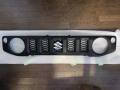 スズキジムニー JB64W JB74Wフロントグリルマットブラック ステー仕様