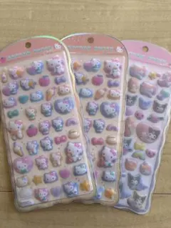 コットンパフィー　キティマイメロ3枚セット