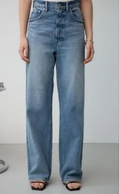 AZUL BY MOUSSY アズールバイマウジー ハイウエストワイドデニムxs