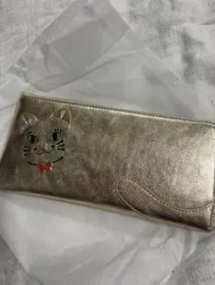 【新品】　猫刺繍 ゴールド 長財布　ANNA SUI アナスイ
