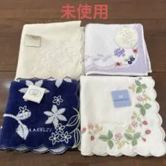 K*u様 【未使用・しみあり】ハンドタオル　4枚セット