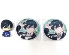 ブルーロック缶バッチ2個セット ねむらせ隊フィギュア 糸師凛