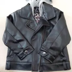 PETIT-F ブラックジャケット フード付き