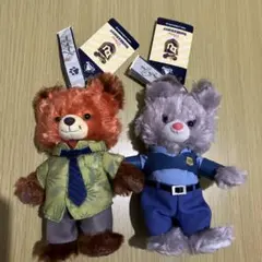 ユニベア ズートピア ぬいぐるみ キーチェーン パウシクル キャロット