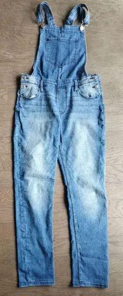 H&M デニムブルー オーバーオール 100cm~