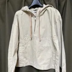 adidas パーカーベージュ M