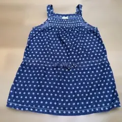 e.a.B デニムワンピース 水玉 95cmのサムネイル