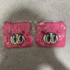 エンジェルブルー もこもこスクエアポーチ ピンク