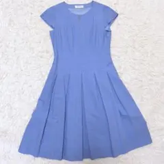 未使用級NEMIKA by Leilianドット柄 シアサッカー ワンピース11のサムネイル