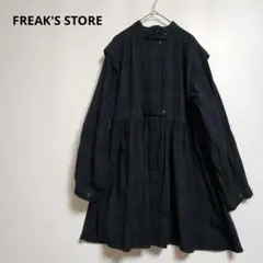 FREAK'S STORE バルーンスリーブフレアミニワンピース　チェック柄のサムネイル