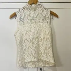 Kay Celine ラインストーン付き総レースノースリーブMサイズ