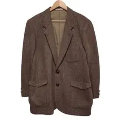 90s Papas パパス　ビンテージウールテーラードジャケ　ブラウン　44