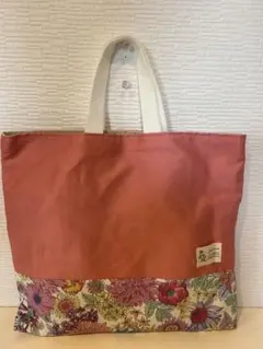 ハンドメイド☆小さめレッスンバック☆ピンク×花柄