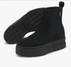 PUMA メイズチェルシースエードブーツ　ブラック　黒　24.5 プーマ