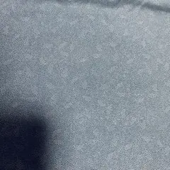 正絹　約36×106 薄ブルーグレー　小花？　薄灰青
