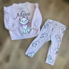 マリー　スウェット　トレーナー　パンツ　パジャマ　80センチ　ディズニー　H&M