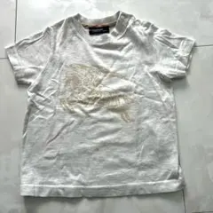 BURBERRY Tシャツ 80cm 馬上の騎士プリント ノバチェック キッズ