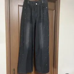 SHEIN DAZY ワイドレッグジーンズ