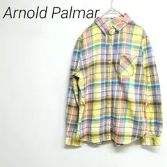 Arnold Palmar チェック柄 長袖シャツ M 綿100%☆3096のサムネイル