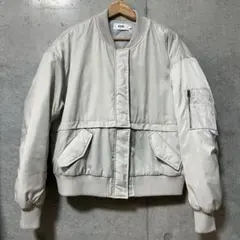 AZULbymoussy MA-1 2way ショート グレー ジャケット
