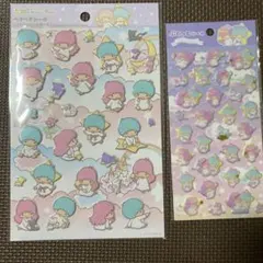 リトルツインスターズ　ぷくっと　ペタペタ　シール　キキララ　セット