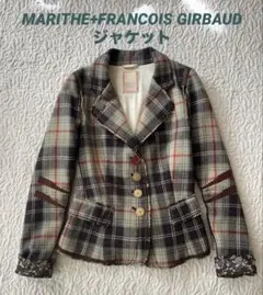 MARITHE+FRANCOIS GIRBAUD ウールジャケット希少柄モードのサムネイル