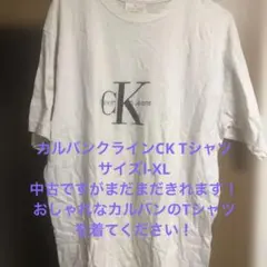 〔中古品〕CK カルバンクラインTシャツ〔サイズL-XL〕