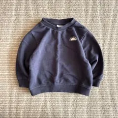 ZARA トレーナー スウェット ネイビー 74cm ワンポイント ベビー服