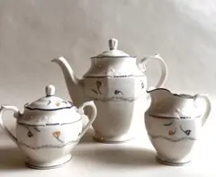 Noritake ティーセット ティーポット シュガーポット クリーマー