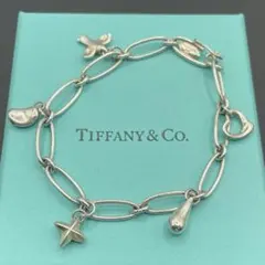 極美品　希少　ティファニー　ブレスレット　5チャーム　エルサペレッティ　シルバー