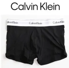 「カルバンクライン」箱付新品 ストレッチボクサーパンツ 前閉じ 黒 S(日本M)