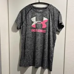 Under Armour Tシャツ グレー ピンク