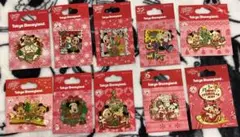 東京ディズニーランド・シー クリスマスピンバッジセット