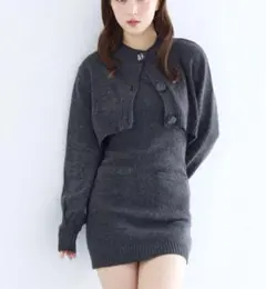 eimy istoire EIMYロゴボタンニットセットワンピース　エイミー