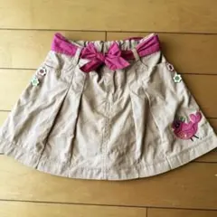 GYMBOREE ジンボリー スカパン 120 6コットン100%鳥刺繍 リボンのサムネイル