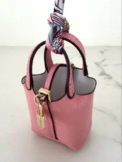 バッグチャーム ミニバッグ キーホルダー 高見え ピンク 韓国 大人可愛い