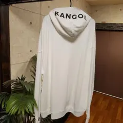 KANGOL ホワイト パーカー　BIGSize