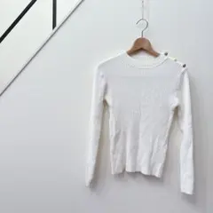 アースミュージックアンドエコロジー/薄手/ニット/カットソー/長袖/リブ