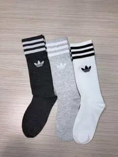 アディダス ストライプソックス 3足セット24-26cm