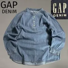 希少 GAP denim ギャップデニム ヘンリーネック デニム カットソー