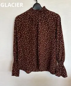 ☆美品☆GLACIER ボタニカル柄　ブラウス