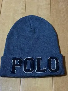 POLO ニット帽 グレー