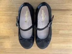 familiar ブラック キッズ　フォーマル　シューズ