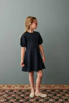 10Y/CARAMEL キャラメル　KNITTED DRESS（NAVY ）